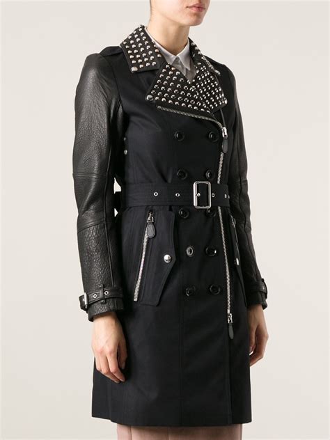 burberry studded sleeve trench coat|Burberry trench coat original.